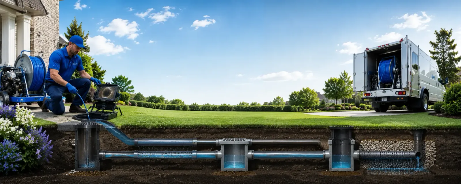 Outdoor drain cleaning information for Adolphus, KY